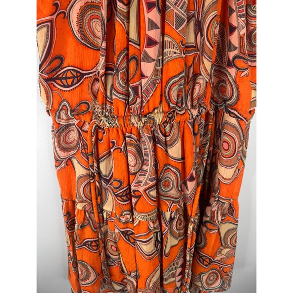 NWT A.L.C. Orange Bella Silk Halter Mini Dress Size 2 Lined $495 - Picture 6 of 7